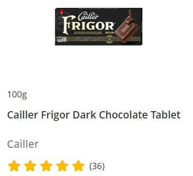 Cailler Frigor Dark Chocolate Tablet 100g