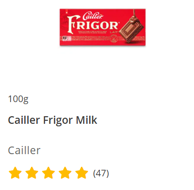 Cailler Frigor Milk 100g