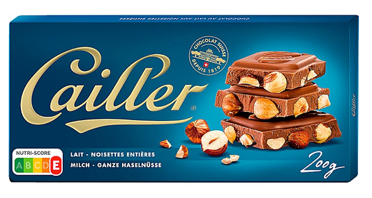 Cailler Milk Chocolate with Hazelnuts 200g